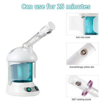 Portable Facial Steamer – Ozone & Herbal Vapor