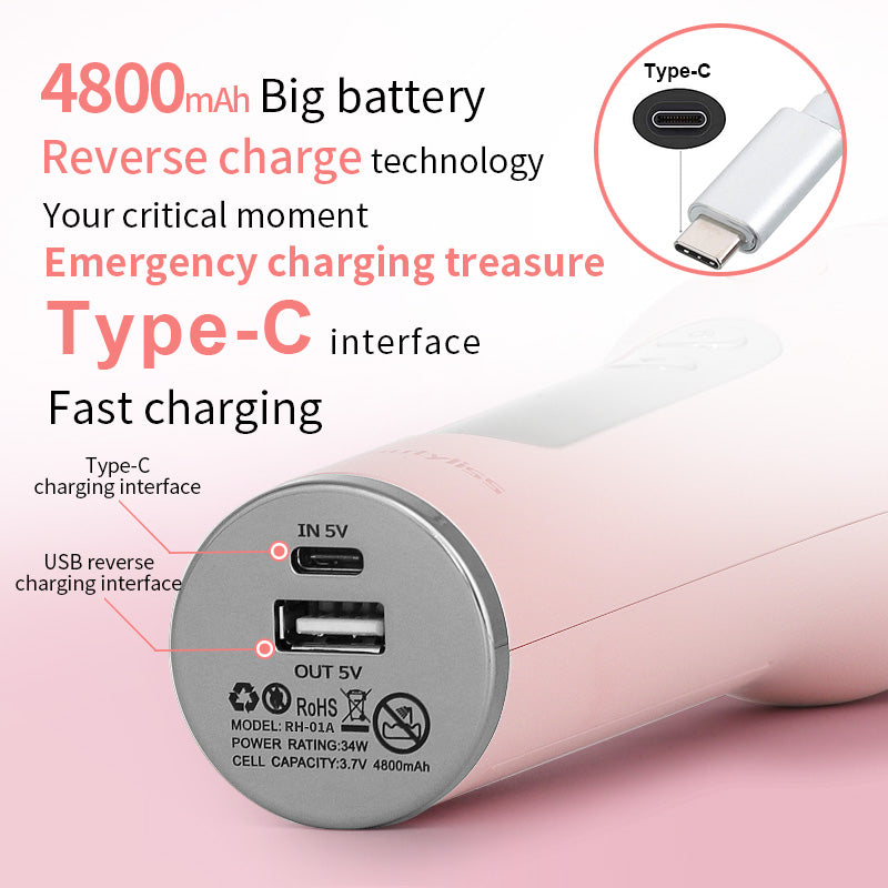 Wireless Automatic Hair Curler – USB, LCD, Ceramic Heating